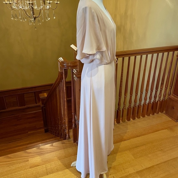 Show Me Your MuMu Sophia Wrap Dress Dusty Blush - Picture 13 of 14